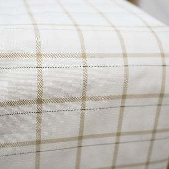 Beige & Cream Plaid Plastic Tablecloth: Party at Lewis Elegant