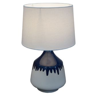 Glaze Navy Table Lamp