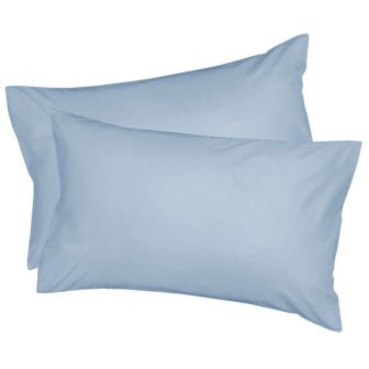 Soft Touch Blue Housewife Pair Of Pillowcases