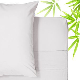 Bamboo Cotton White Flat Sheet