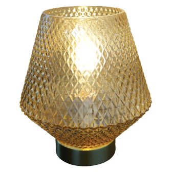 Busan Champagne Battery Operated Table Lamp