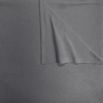 Flannelette Light Grey Flat Sheet