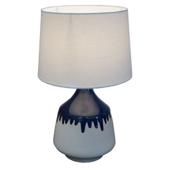 Glaze Navy Table Lamp