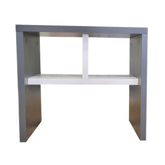 Komoti Side Anthracite White Side Table
