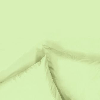 Percale Laurel Green Cotton Mix Flat Sheet Range