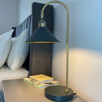 Portabello Grey Table Lamp
