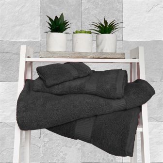 500GSM Zero Twist Charcoal Signature Cotton Towel Range