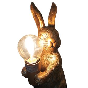 Roger Rabbit Antique Brass Table Lamp