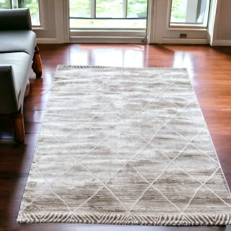 Sila Trellis Brown Rug