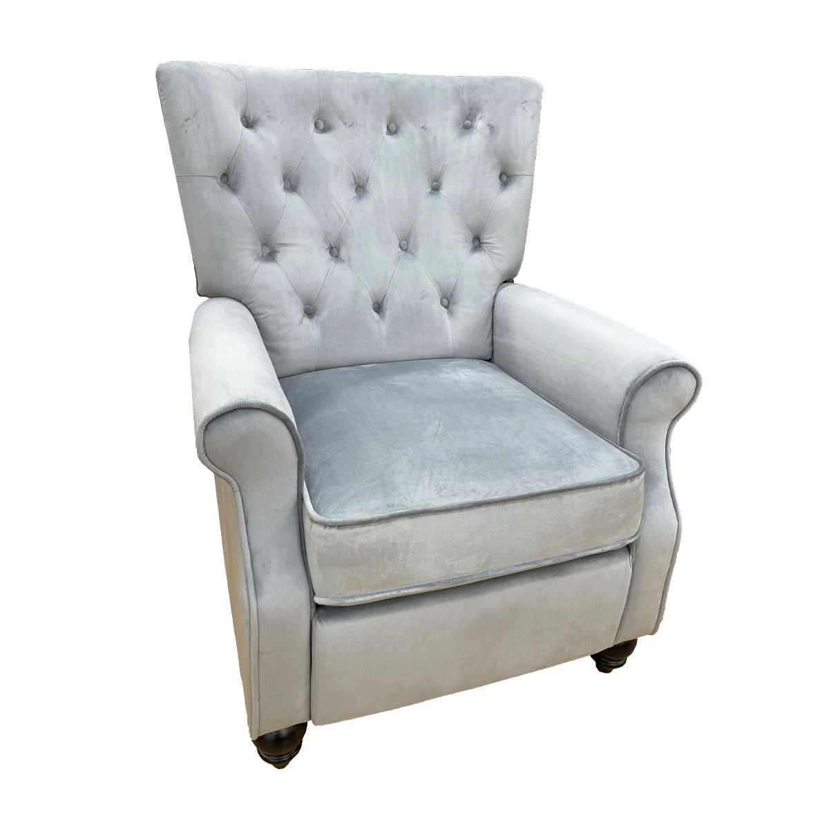 evie light grey light grey recliner