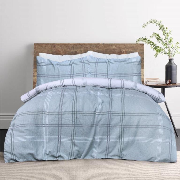 Pure Cotton Checked Bedding Set