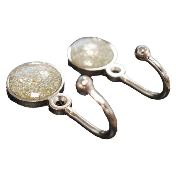 Satin Steel Chrome Hook Pair